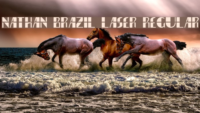 Nathan Brazil Laser Regular Font examples