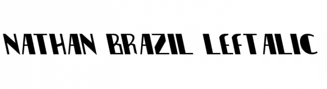 Nathan Brazil Leftalic  Frei Schriftart Herunterladen