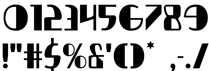 Nathan Brazil Regular Font OTHER CHARS