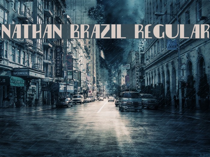 Nathan Brazil Regular Font examples