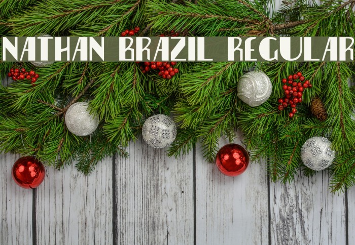 Nathan Brazil Regular Font examples