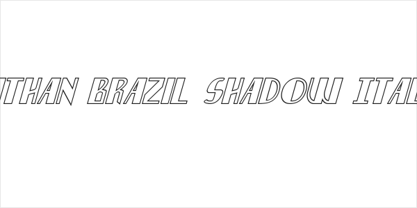 Nathan Brazil Shadow Italic Logo