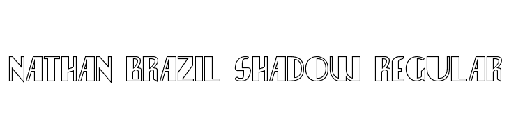 Nathan Brazil Shadow Regular  baixar fontes gratis