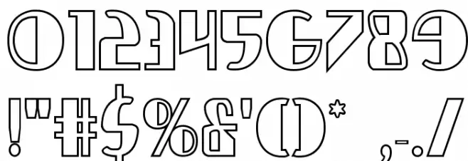 Nathan Brazil Shadow Regular Font OTHER CHARS