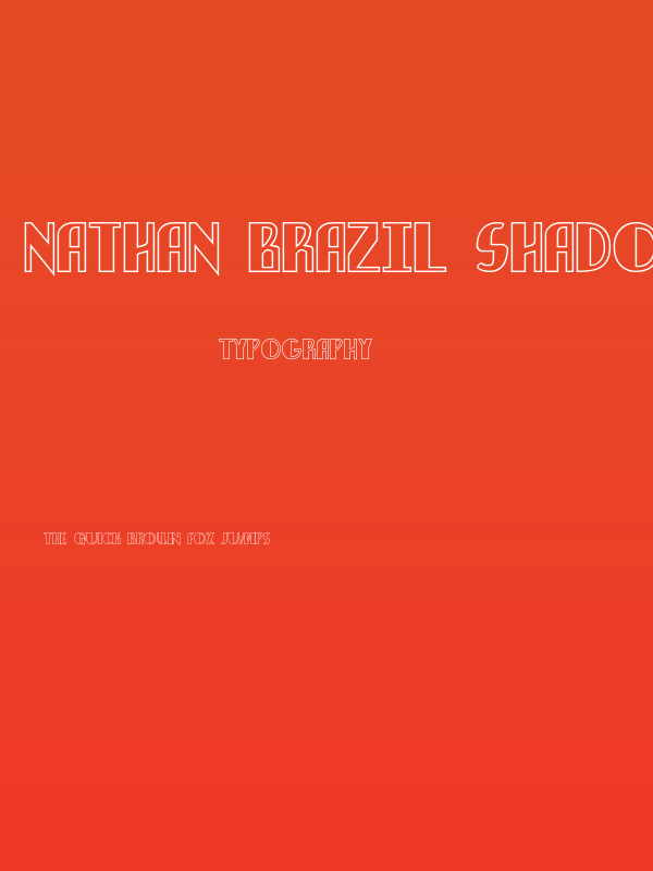 Nathan Brazil Shadow Regular Poster