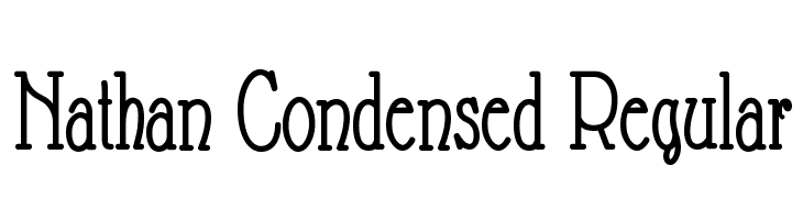 Nathan Condensed Regular  font caratteri gratis