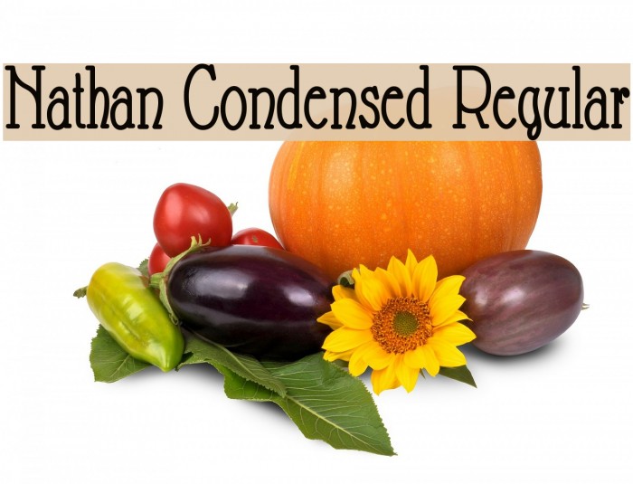 Nathan Condensed Regular Font examples
