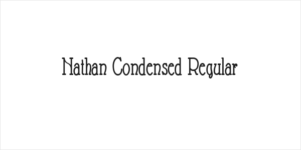 Nathan Condensed Regular Logo