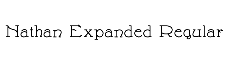 Nathan Expanded Regular Font