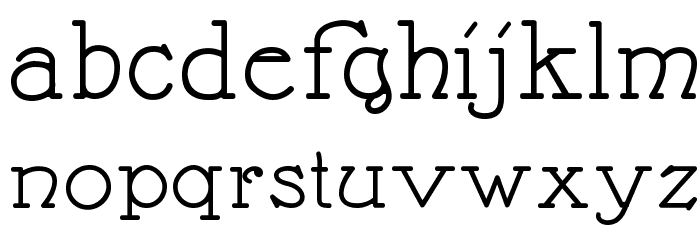 Nathan Expanded Regular Font LOWERCASE
