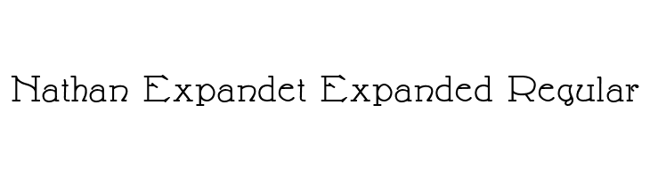 Nathan Expandet Expanded Regular  नि: शुल्क फ़ॉन्ट्स डाउनलोड