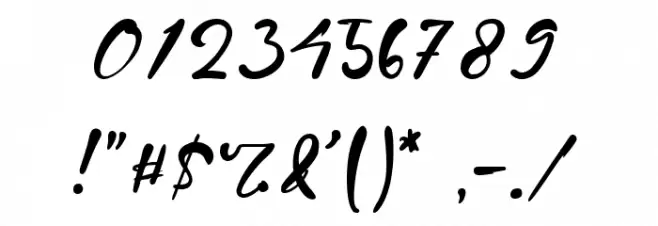 Nathan Gilbert Font OTHER CHARS