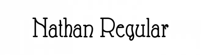 Nathan Regular  Frei Schriftart Herunterladen