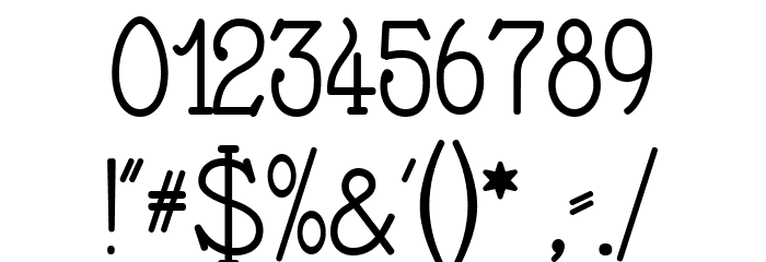 Nathan Regular Font OTHER CHARS