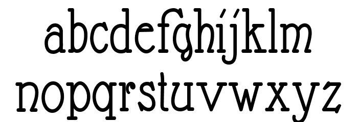 Nathan Regular Font LOWERCASE