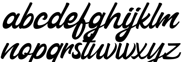 Nathan Script Font LOWERCASE