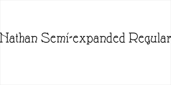 Nathan Semi-expanded Regular Logo