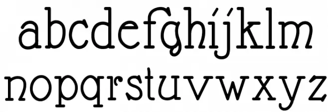 Nathan Semi-expanded Regular Шрифта строчной