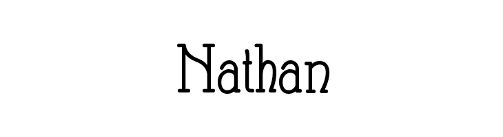 Nathan  Скачать бесплатные шрифты