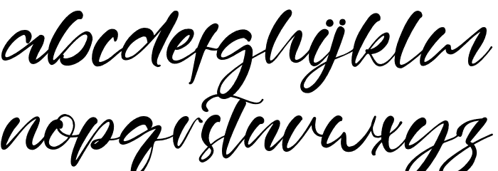 NathanGilbert Font LOWERCASE