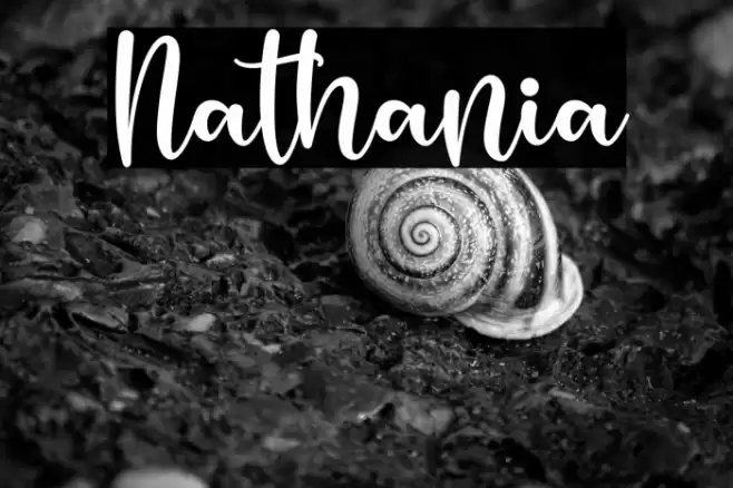 Nathania Schriftart examples