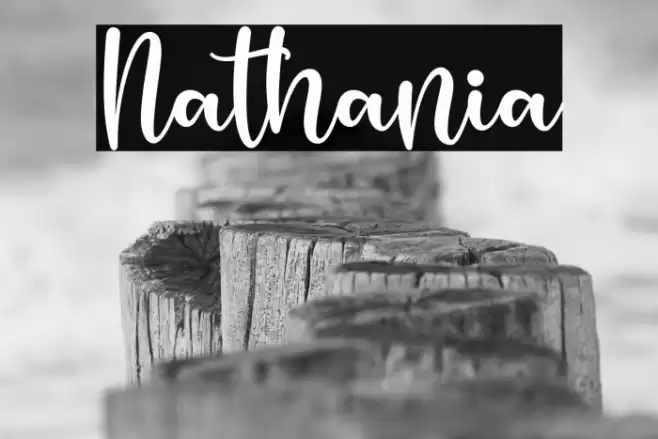 Nathania Schriftart examples