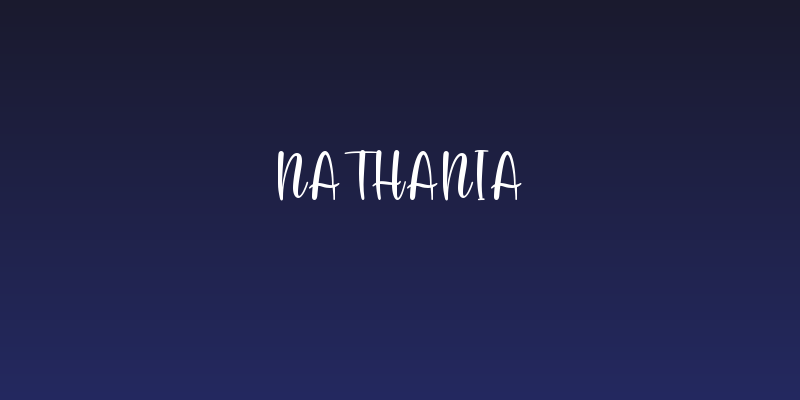 Nathania Social Header