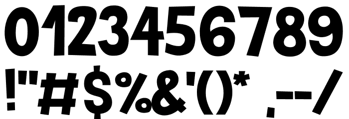 Nathaniel Covid-19 Font OTHER CHARS