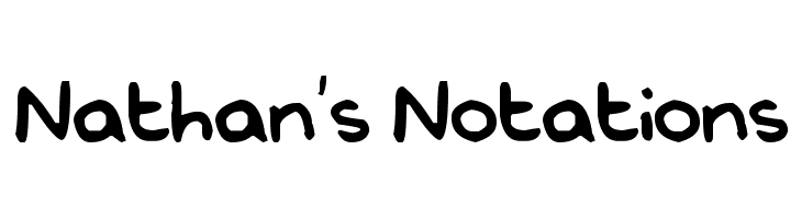 Nathan's Notations  Free Fonts Download