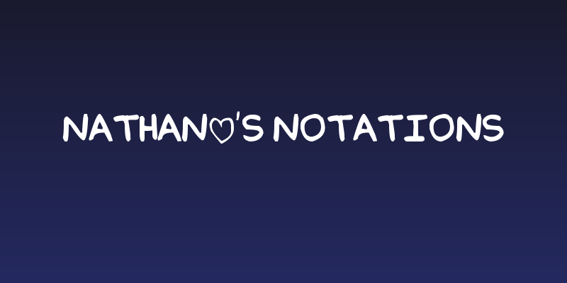 Nathan's Notations Social Header