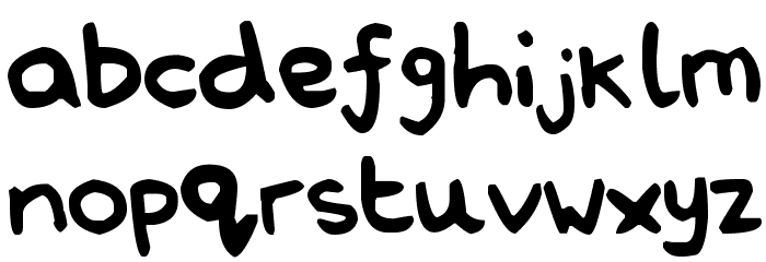 Nathan's Notations Font LOWERCASE