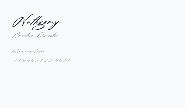 Nathgomy Business Card
