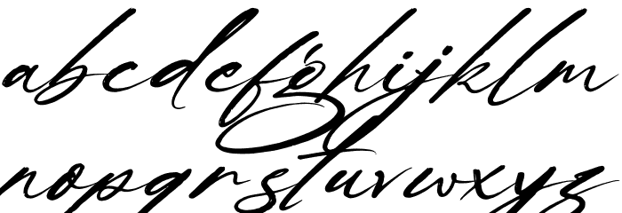 Nathgomy 字体 小写