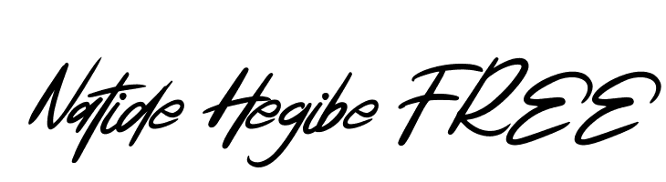 Natide Hegibe FREE  Frei Schriftart Herunterladen