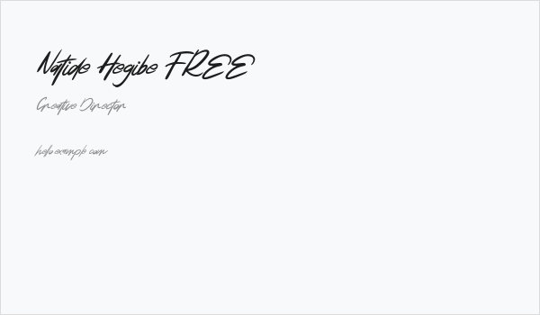 Natide Hegibe FREE Business Card