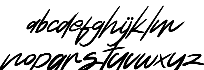 Natide Hegibe FREE Font LOWERCASE