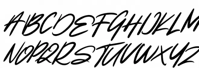 NatideHegibeFREE Schriftart Groß
