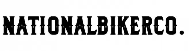 National Biker Co.  Frei Schriftart Herunterladen