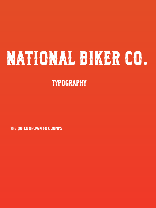 National Biker Co. Poster