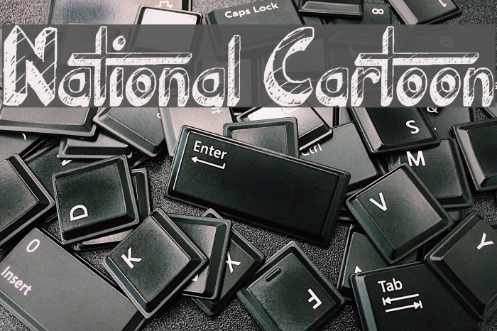 National Cartoon Font examples