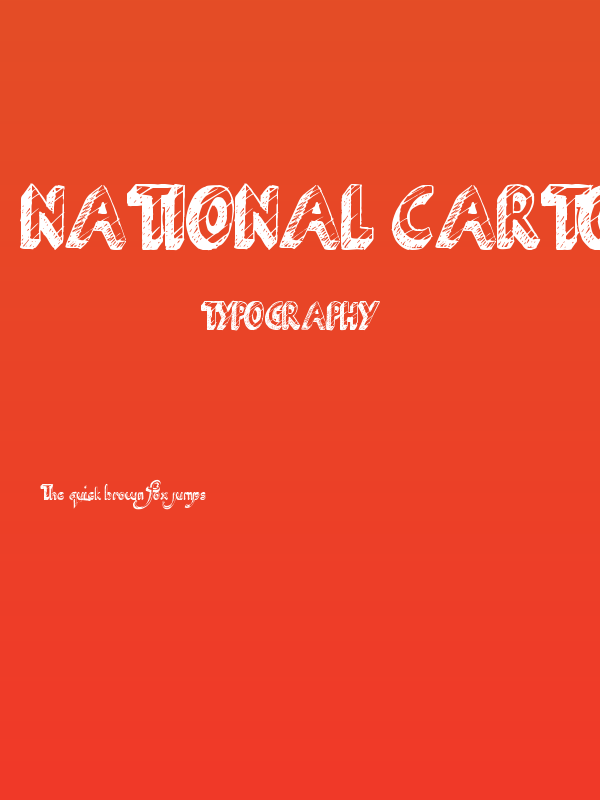 National Cartoon Poster
