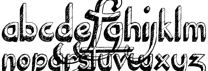 National Cartoon Font LOWERCASE