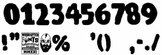 National Chaos Font OTHER CHARS