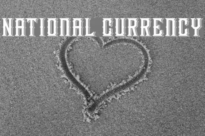 National Currency Font examples
