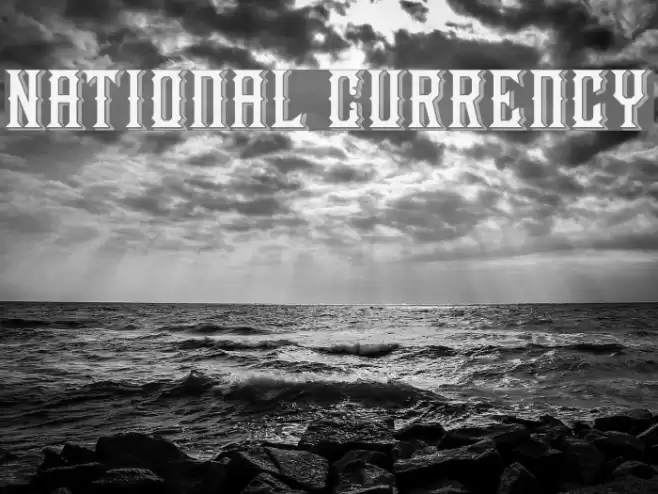 National Currency Font examples