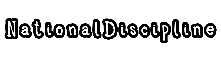 National Discipline  font caratteri gratis