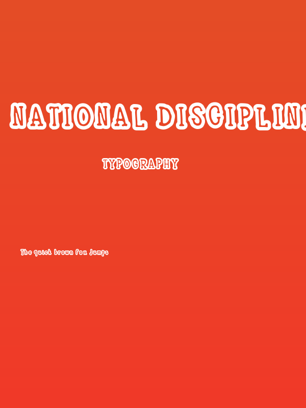 National Discipline Poster