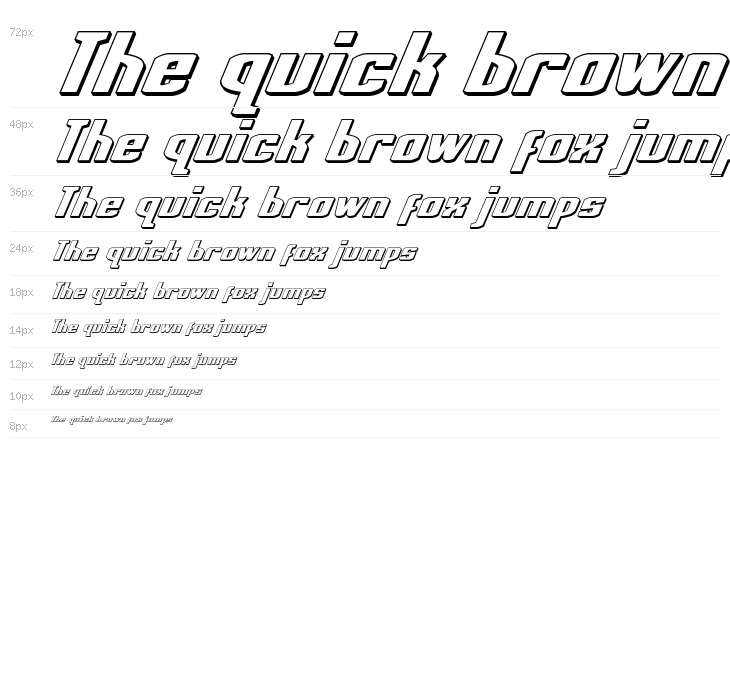 National Express 3D Italic Waterfall