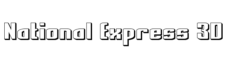 National Express 3D  免费字体下载