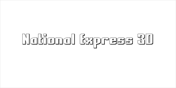 National Express 3D Logo